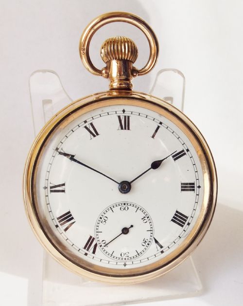 A 1920s Swiss Stem Winding Pocket Watch.