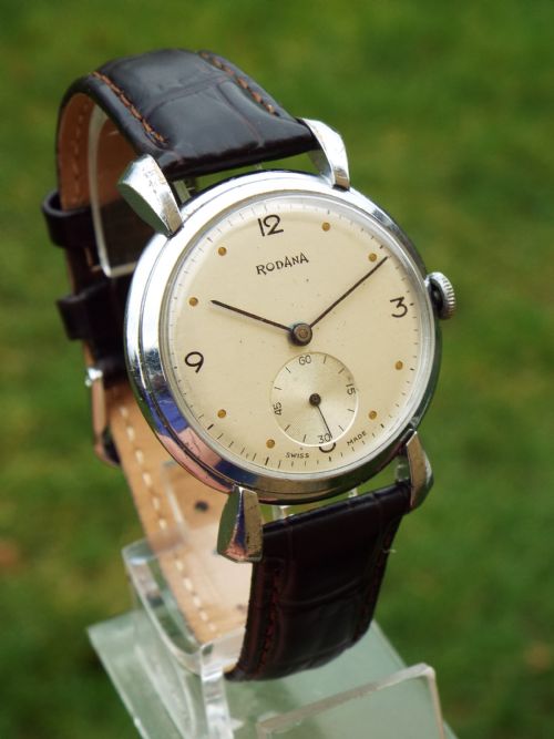 fig 1. Gents 1950s Rodania wrist watch