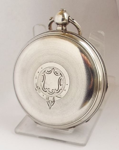 fig 1. Antique silver Waltham Martyn Square pocket watch.