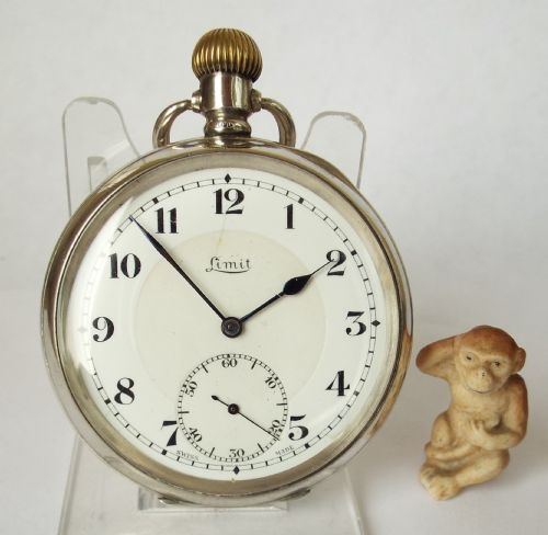Antique Limit Silver Pocket Watch, 1919.