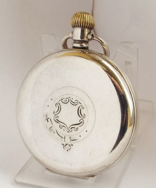 fig 1. Antique Limit silver pocket watch, 1919.