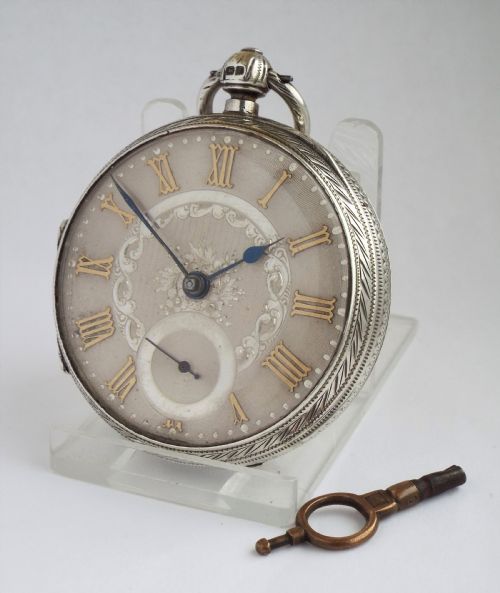 Silver Fusee Pocket Watch, 1900