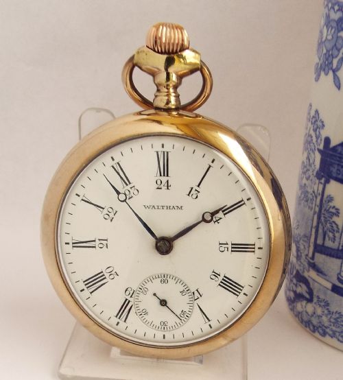 Large Antique 1907 Waltham Pocket Watch.