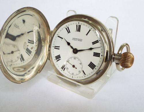 Antique Silver 1/4 Repeater Pocket Watch, Magnenat Lecoultre