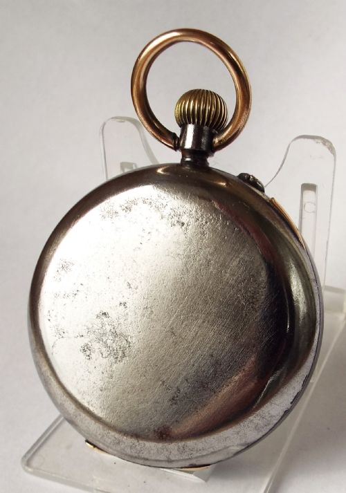 fig 1. Antique gun metal Cyrus GT pocket watch.