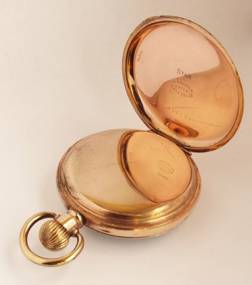 fig 2. A 1920s Swiss pocket watch originally retailed by Shackleton & Co Brighouse.
