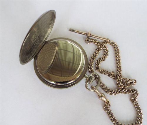 fig 2. 1945 Longines pocket watch with chain