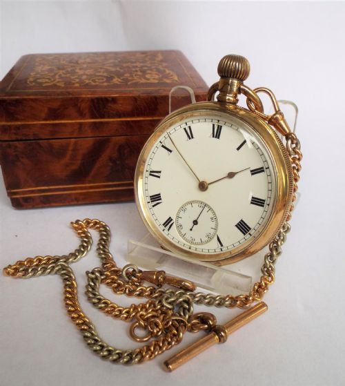 Antique 1904 Waltham Pocket Watch and Chain