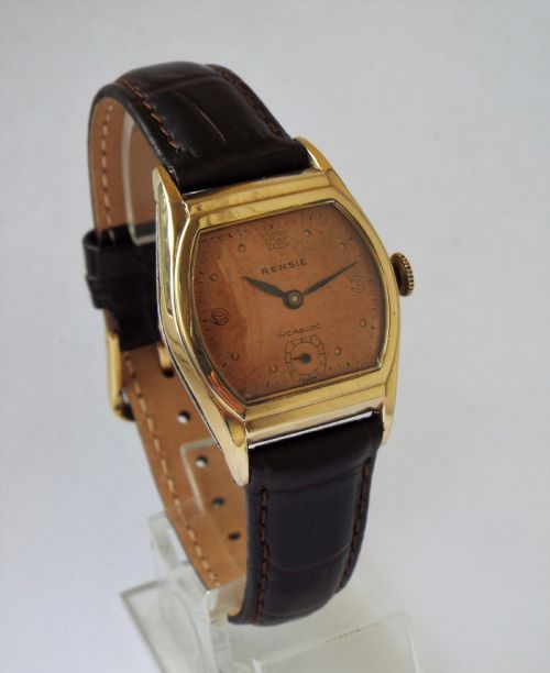 Mid-size 1950s Art Deco Rensie Wrist Watch