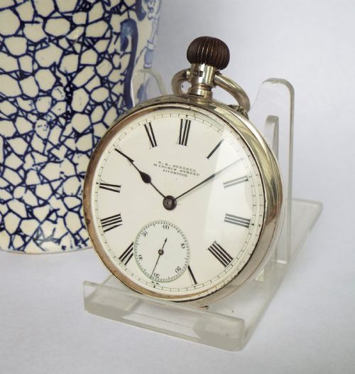 Antique Silver Pocket Watch, Thomas Russell