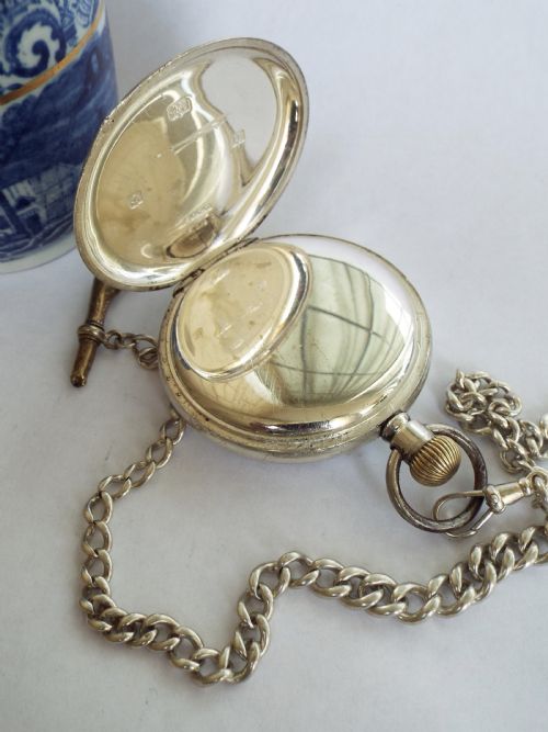 fig 4. 1919 silver Cyma pocket watch by Tavannes