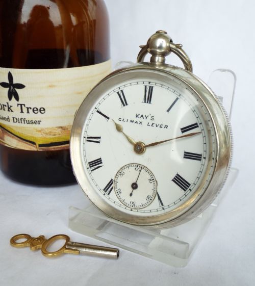Silver Kay's Climax Lever Pocket Watch, 1893