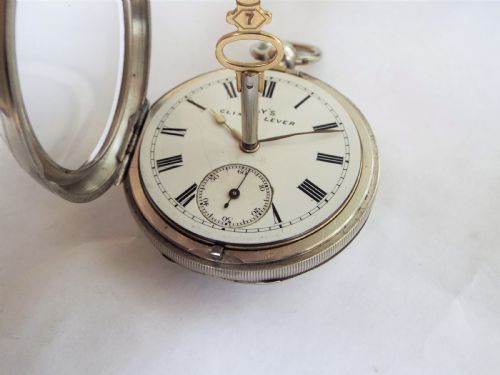 fig 2. Silver Kay's Climax Lever pocket watch, 1893
