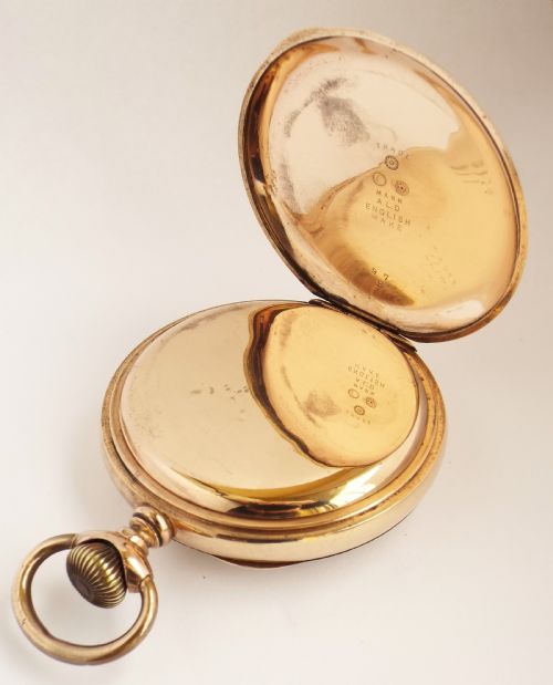 fig 2. Antique gold filled Waltham pocket watch 1897.