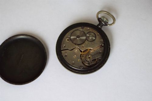 fig 2. Gun metal 'Magno' pocket watch, Herbert Wolf
