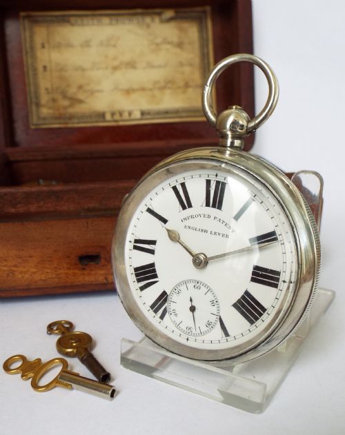 Antique Silver Lancashire Watch Co Pocket Watch