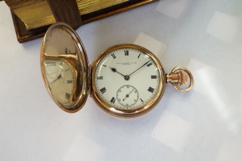 fig 1. 1920s Thomas Russell full hunter pocket watch