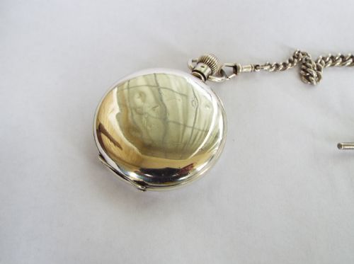 fig 3. 1933 Cyma silver pocket watch from J W Benson