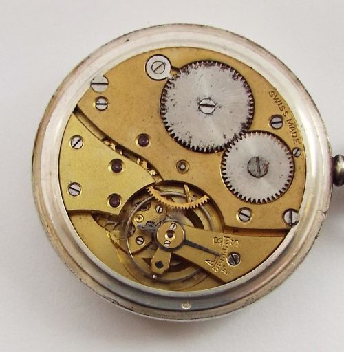 fig 2. A 1930s Kays Masterpiece silver pocket watch.