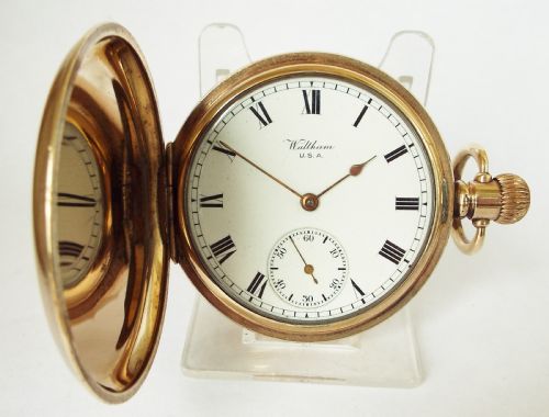 Antique Waltham Traveler Full Hunter Pocket Watch 1912.