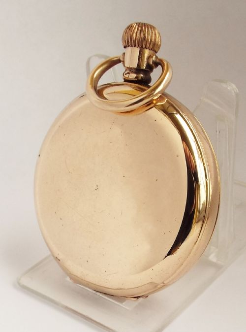 fig 2. Antique Waltham Traveler full hunter pocket watch 1912.
