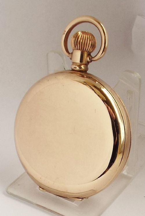 fig 1. 1920s Moeris 10ct gold filled full hunter pocket watch.
