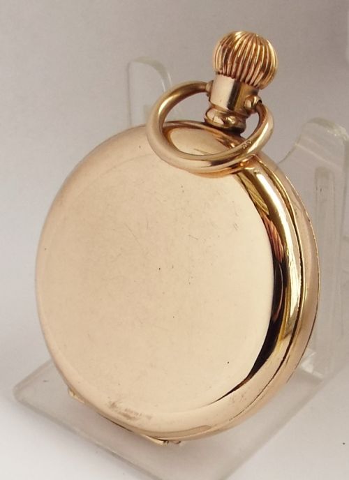 fig 2. 1920s Moeris 10ct gold filled full hunter pocket watch.
