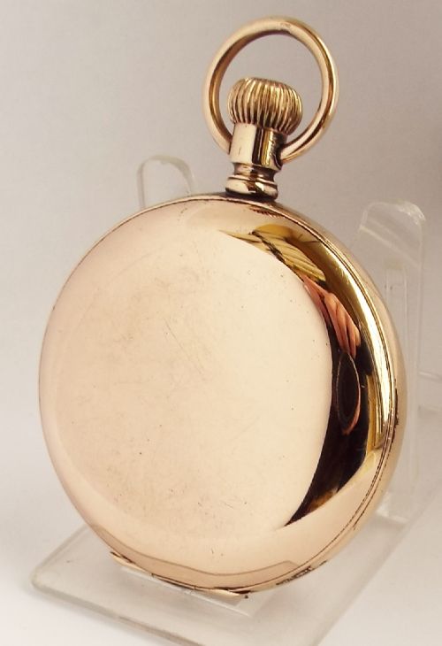 fig 2. Antique 1907 Waltham Traveler full hunter pocket watch.