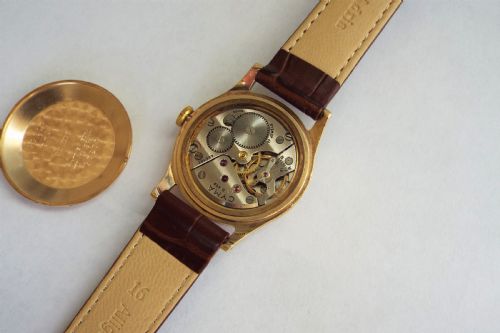 fig 3. Gents 9ct gold Cyma watch for J W Benson, 1960