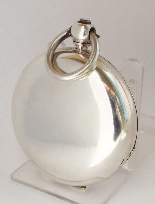 fig 1. An antique 1876 silver Waltham pocket watch.