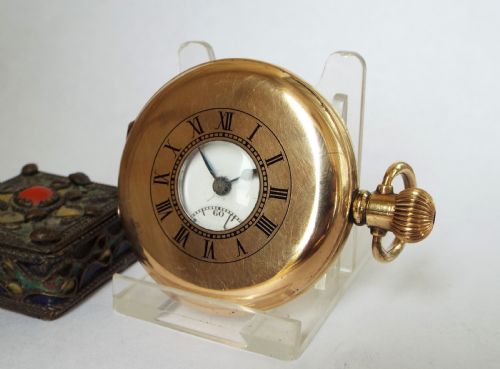 1930s Cyma Rambler Half Hunter Pocket Watch