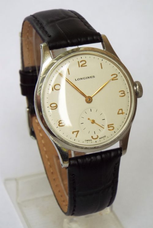 fig 1. Gents Longines wrist watch, 1950