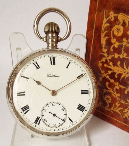 An Antique Silver Waltham Pocket Watch.
