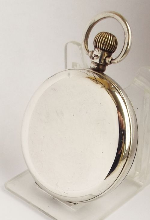 fig 1. An antique silver Waltham pocket watch.