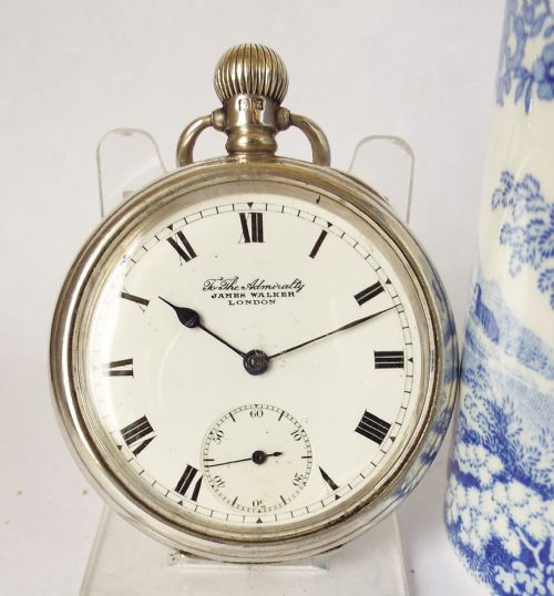 A Vintage 1920s Silver Pocket Watch by James Walker of London.