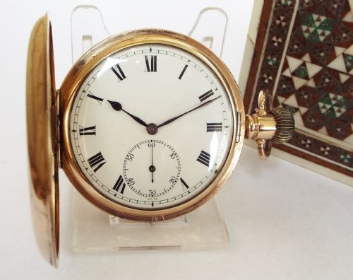 A 1920s Swiss Full Hunter Pocket Watch.