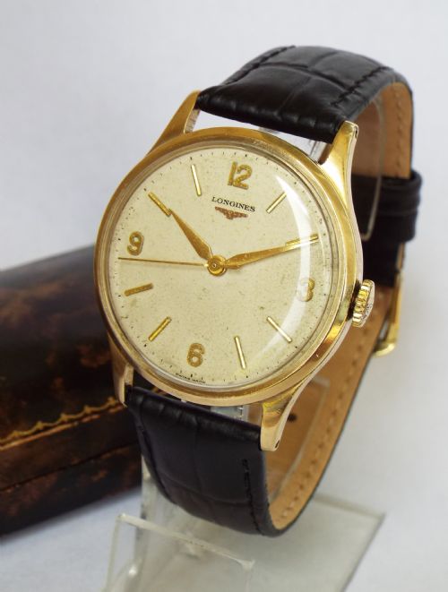 Gents 1959 Longines 9ct Gold Wrist Watch