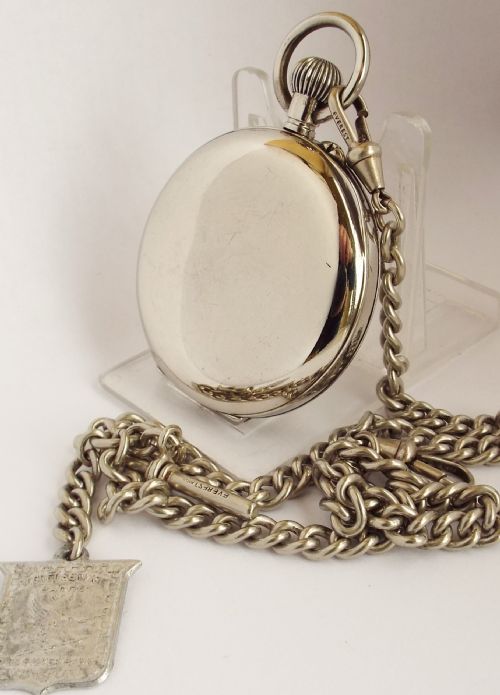 fig 1. Antique Baume & Co pocket watch & chain.