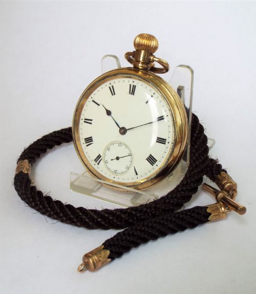 1903 Waltham Pocket Watch and Horse Hair Albert