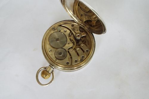 fig 3. Buren silver half hunter pocket watch, 1919