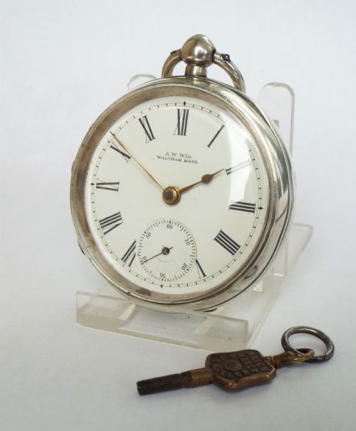 Antique Silver Waltham Pocket Watch