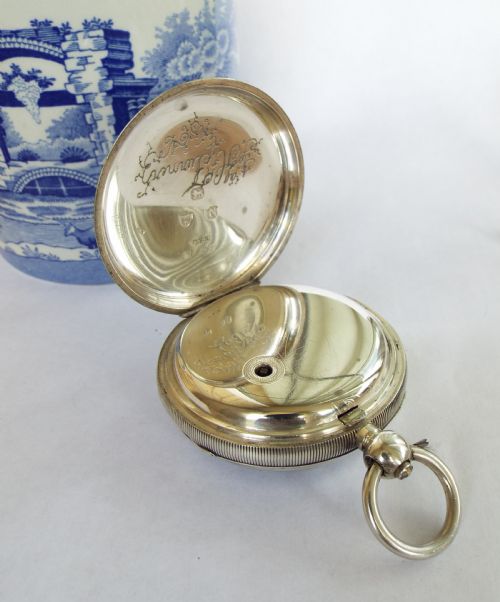 fig 2. Antique silver pocket watch, Coupe of Rawtenstall