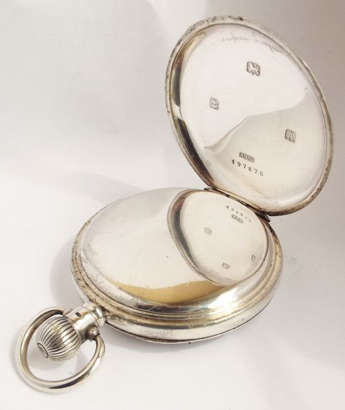 fig 2. A 1920s silver Stauffer Son & Co pocket watch.