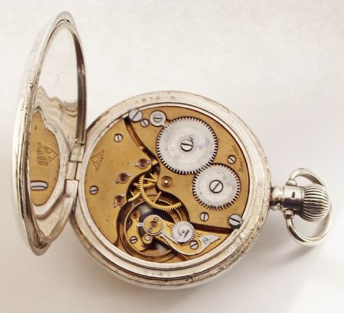 fig 3. A 1920s silver Stauffer Son & Co pocket watch.