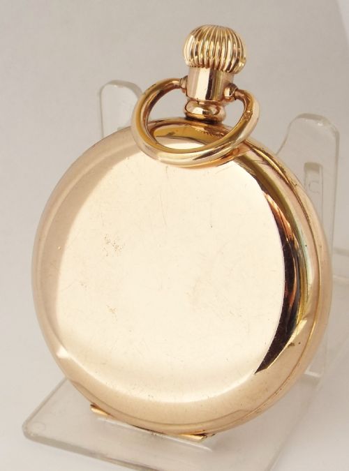 fig 3. A 1920s boxed Revue half hunter  pocket watch from J W Benson.