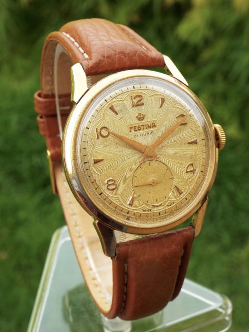 fig 1. Gents 1950s Festina wrist watch