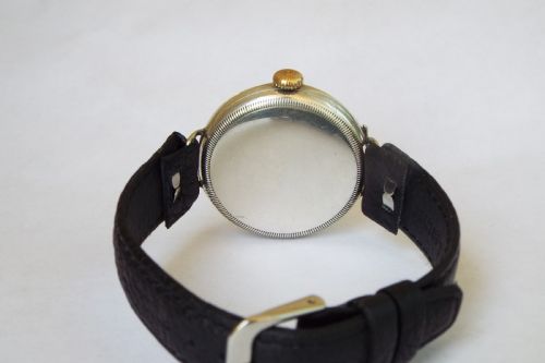 fig 4. WW1 silver half hunter gents watch, J W Benson