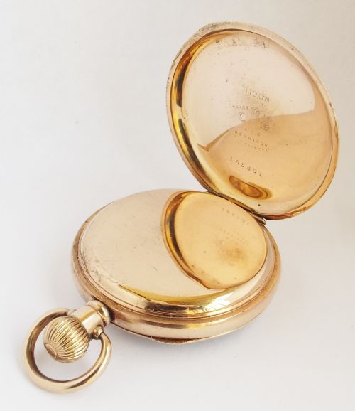 fig 2. Antique stem winding Waltham pocket watch 1907.