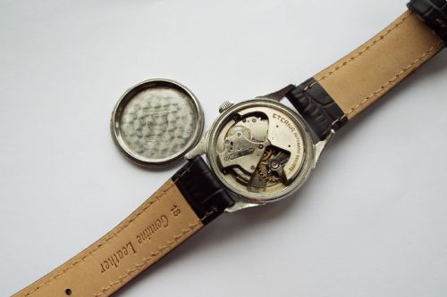 fig 2. Gents Eterna bumper automatic wrist watch, 1948