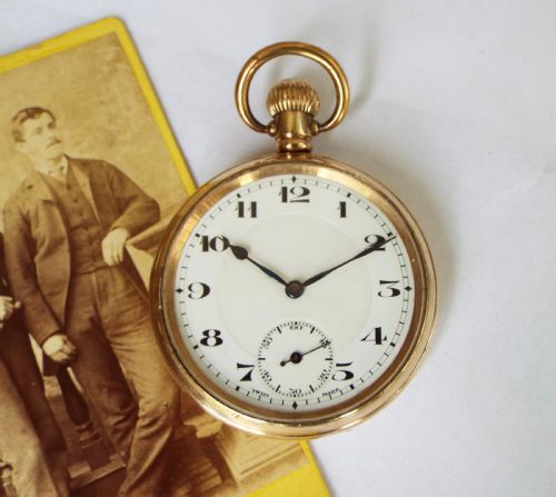 fig 1. 1920s Herald stem winding pocket watch